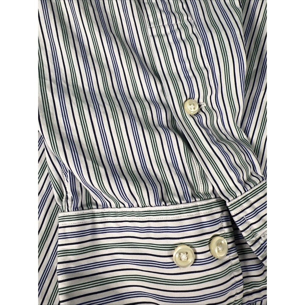Vintage Polo Ralph Lauren Regent Classic Fit Shirt 17.5 34/35 Hong Kong Stripe - Picture 3 of 8
